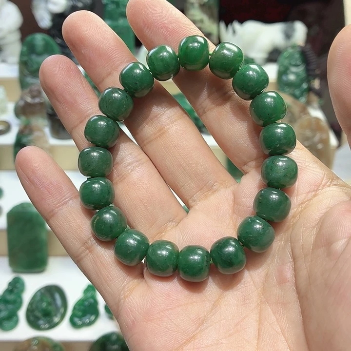 独山玉未镶嵌手串卡11.2