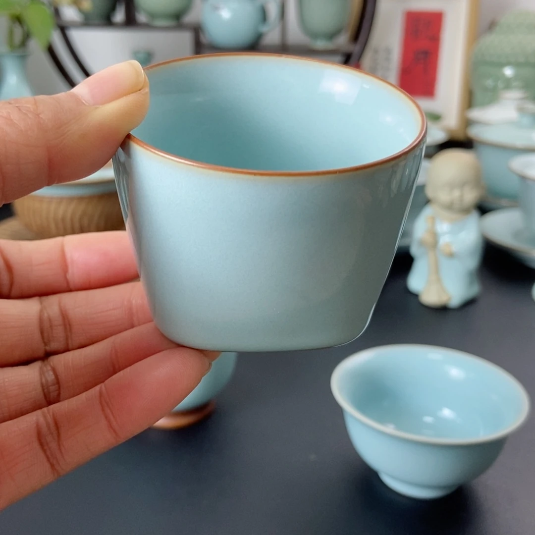 天青釉天圆地方杯福利