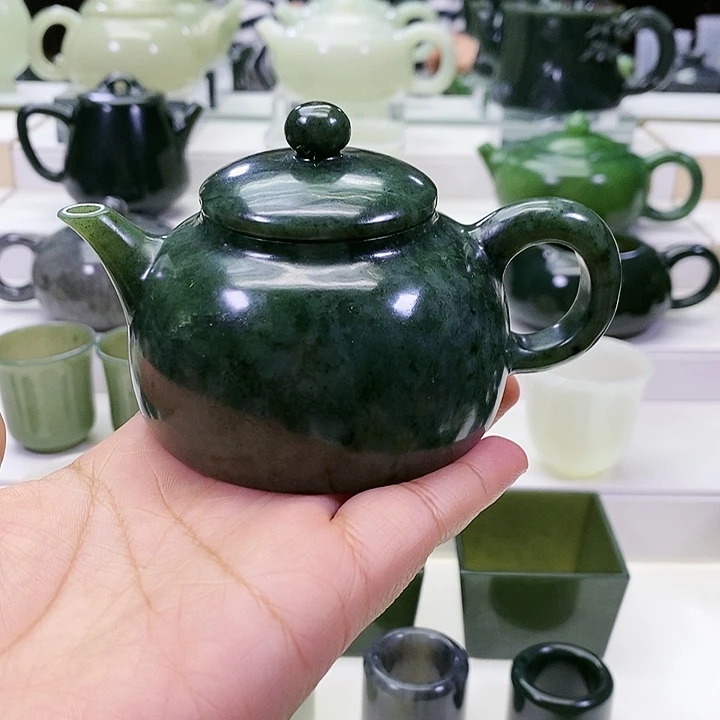 未镶嵌和田玉挂件茶壶