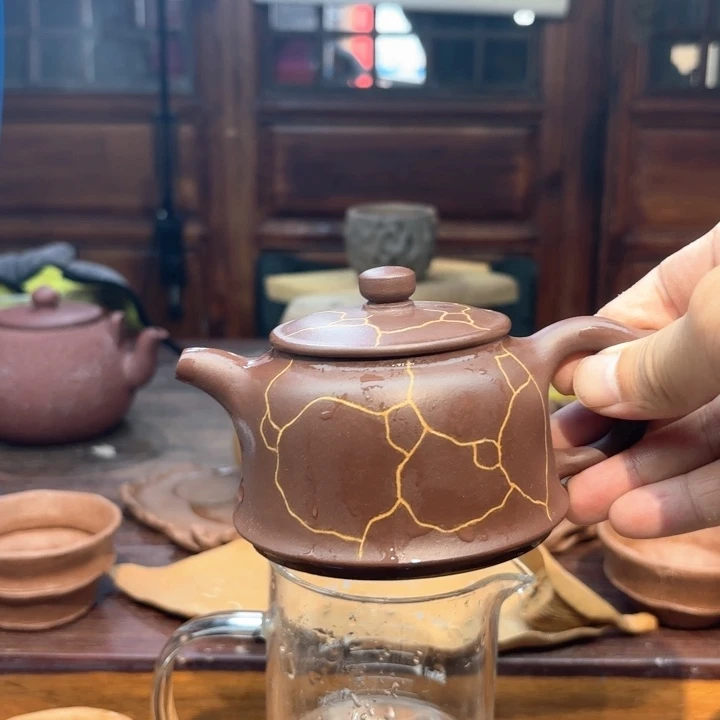 茶杯紫砂半手工制作