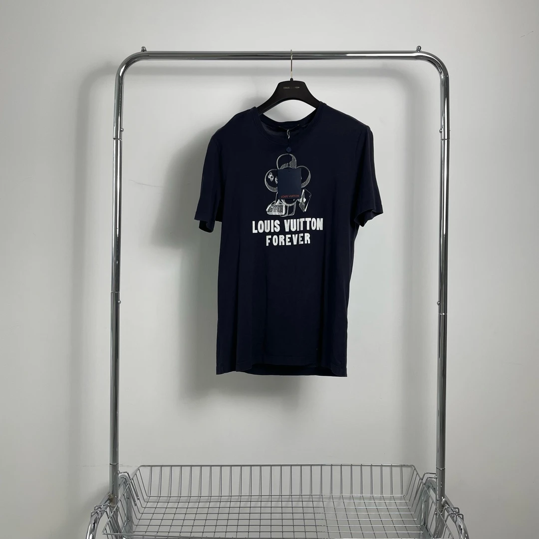 99新 LouisVuitton/路易威登 联名太阳花黑色短袖L码 yy00508