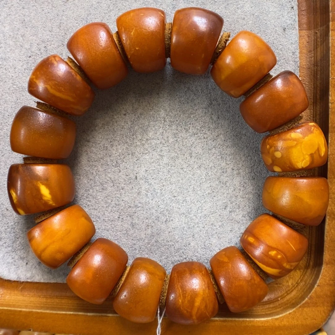 未镶嵌蜜蜡手串蜜蜡手串
