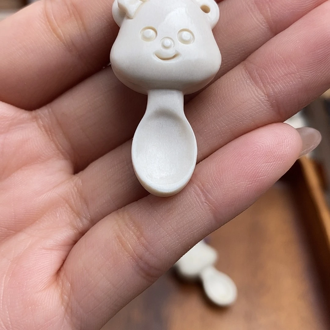 鹿骨把件?***?c15小熊勺子