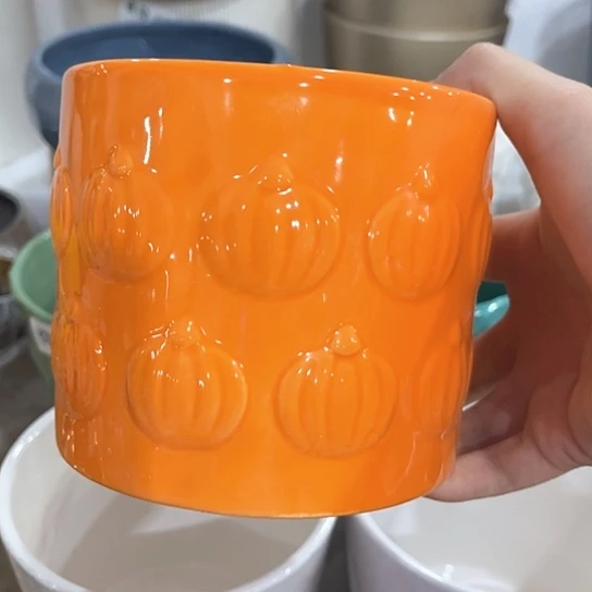 多肉绿植陶瓷花盆9.9包邮，有孔