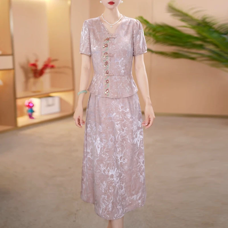 新中式国风改良旗袍连衣裙2025新款女夏气质年轻日常高级感少女款