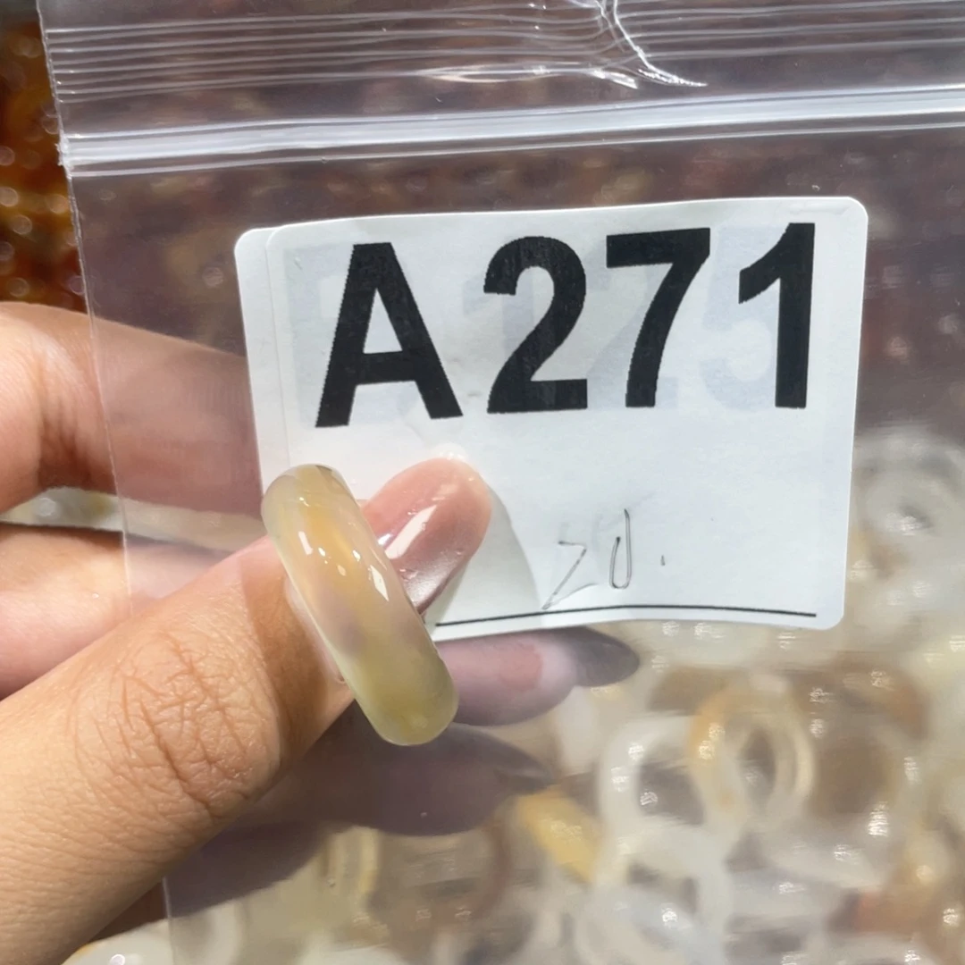 玛瑙/玉髓戒指未镶嵌271