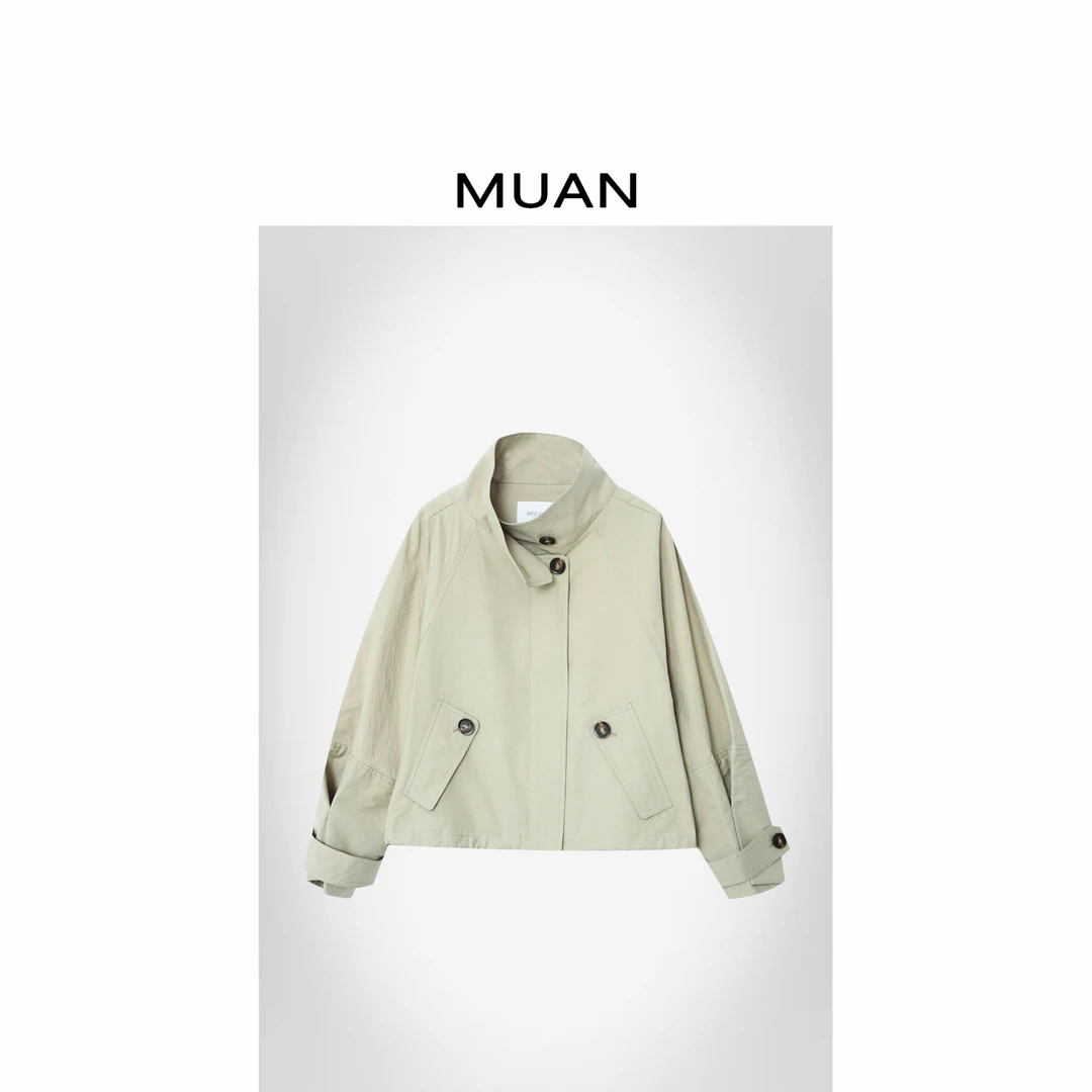 木岸MUAN：《苏黎世风衣》“苏黎世系列”定制风衣长袖上衣女YJ-23846