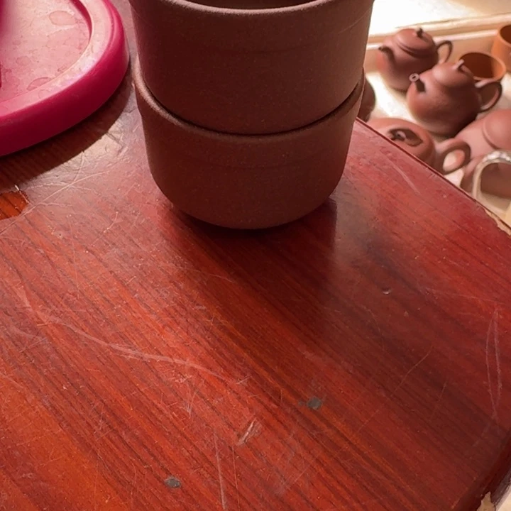 茶壶紫砂原矿紫泥杯拍一发70cc