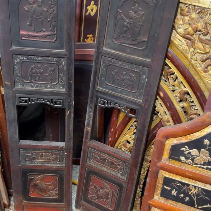 玉***华香榧木老木雕花包邮