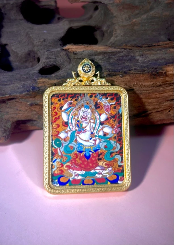 【白袍胜雪】白六臂 纯手绘唐卡