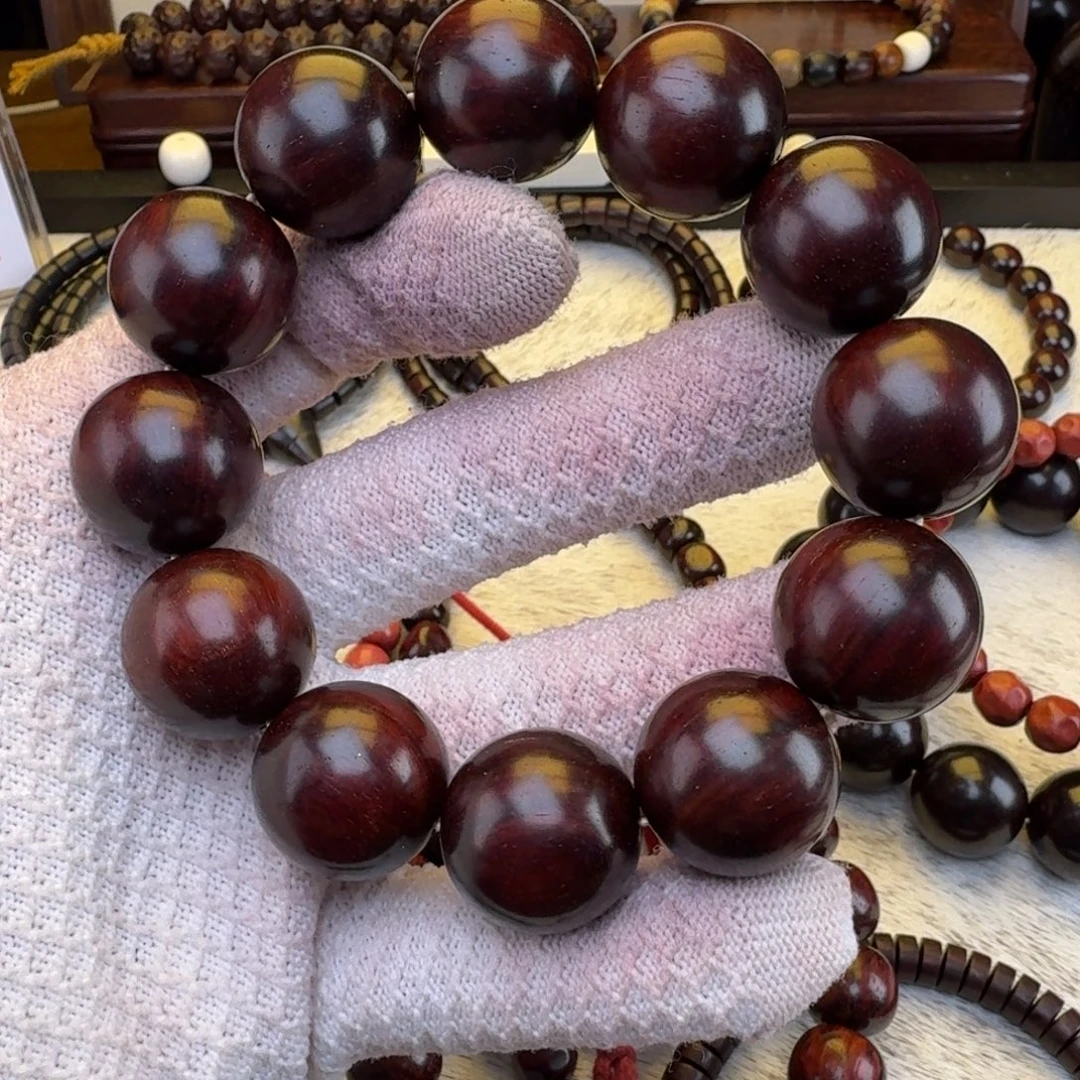 铁***铁手串/手链小叶紫檀树头料