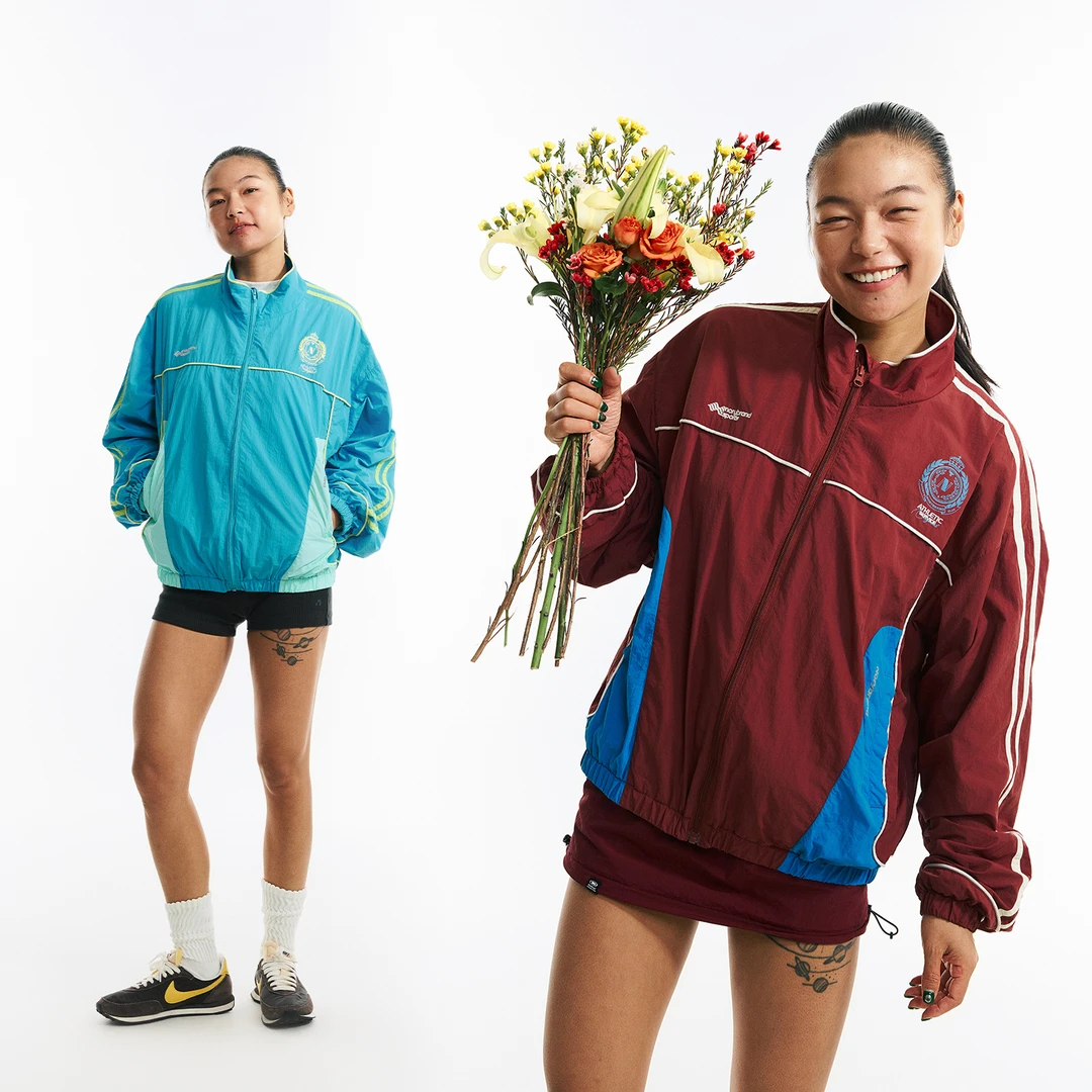 NORYBRAND 运动风复古撞色教练夹克 轻薄防泼水通勤休闲外套