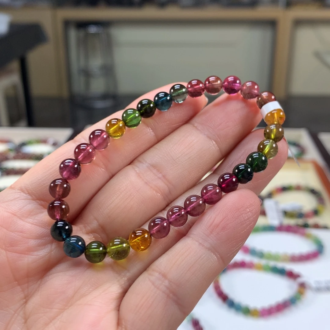 碧玺手链未镶嵌6.2左右