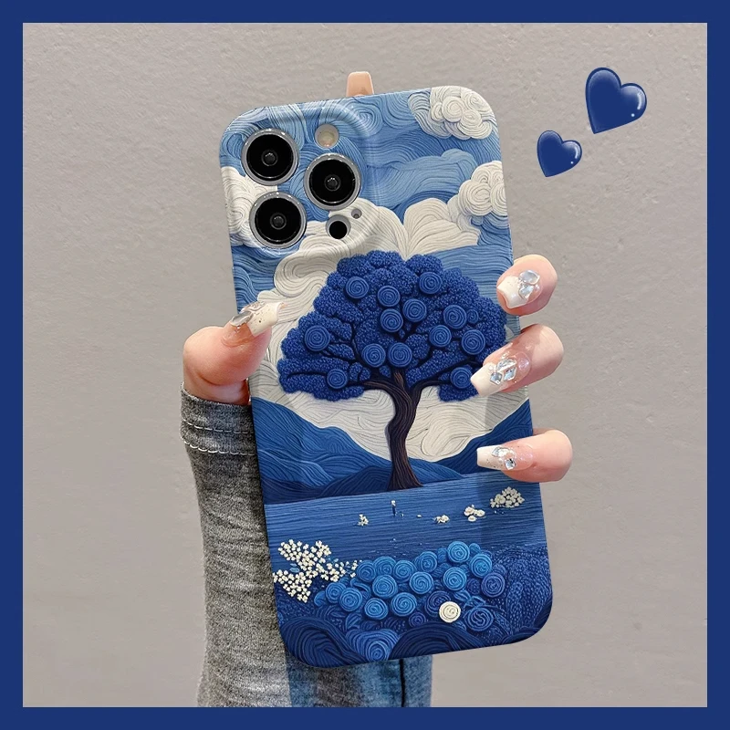 拼色玫瑰花朵适用苹果16手机壳华为创意vivo个性小米15oppo菲林壳