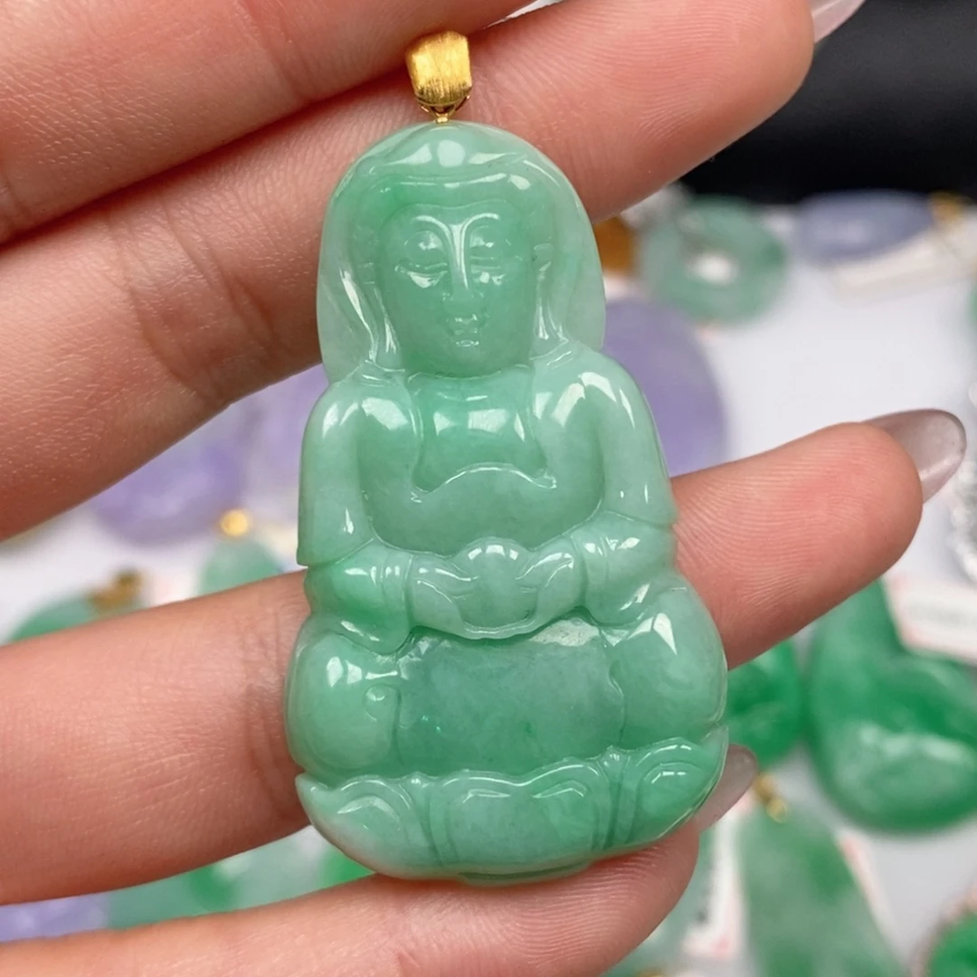 翡翠未镶嵌吊坠(不含链)