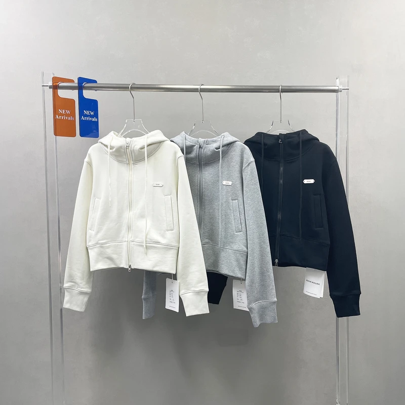 RAIN MALKA春季连帽短款卫衣女小个子外套休闲运动长袖开衫81971