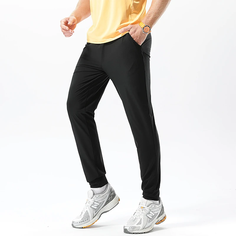 2025新款春夏凉感透气弹力冰丝运动平角休闲裤960151（无运费险）