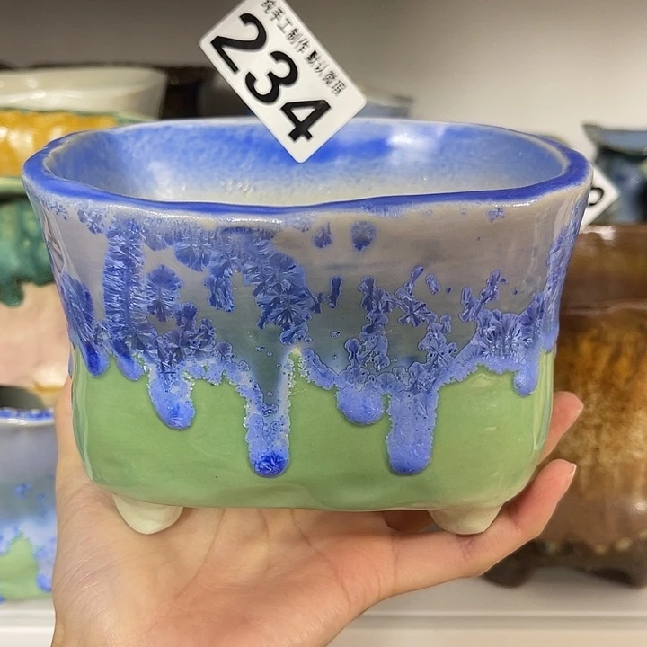 景德镇陶瓷盆 满30包邮 口13 长方形