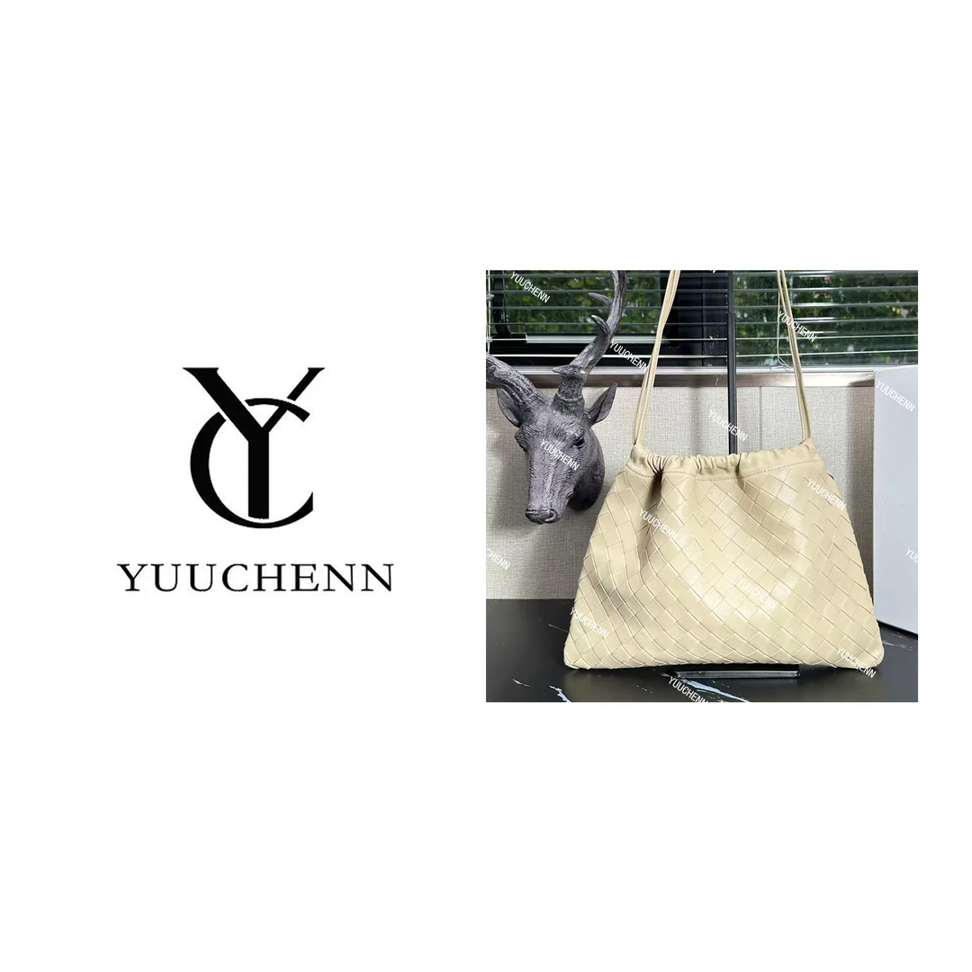 YUUCHENN云朵法式编织底长32cm单肩包女士6048