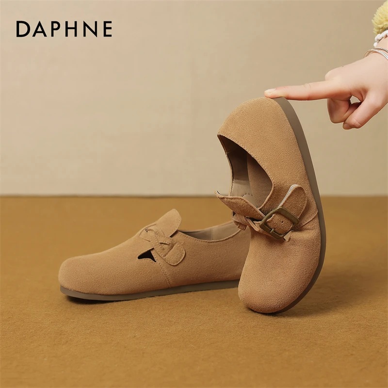 达芙妮爆款正品勃肯鞋女新款夏季软底浅口女鞋博肯鞋半拖百搭单鞋