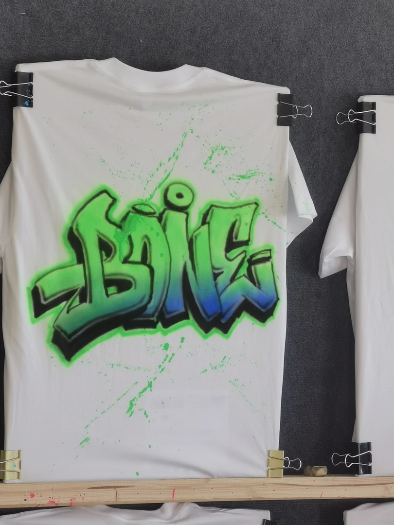 喷绘涂鸦T袖男女通用款