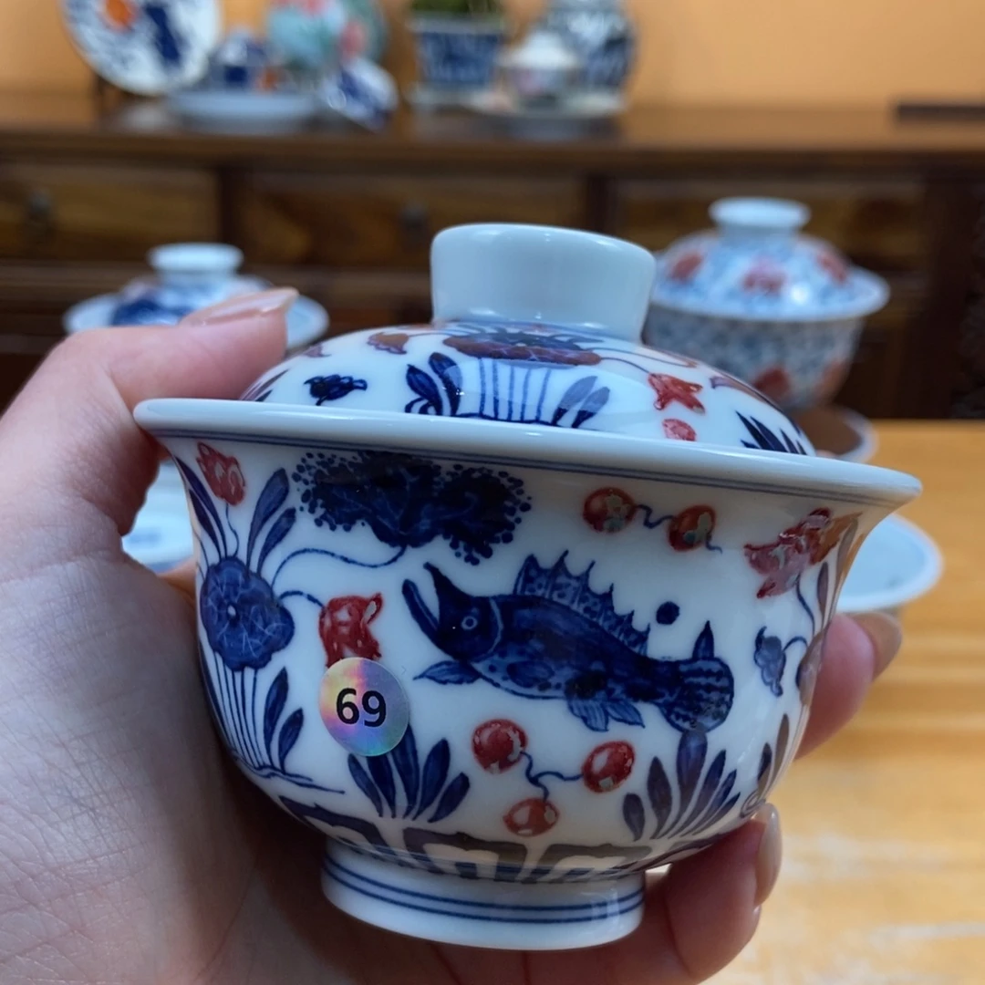 手绘现代茶具非古董