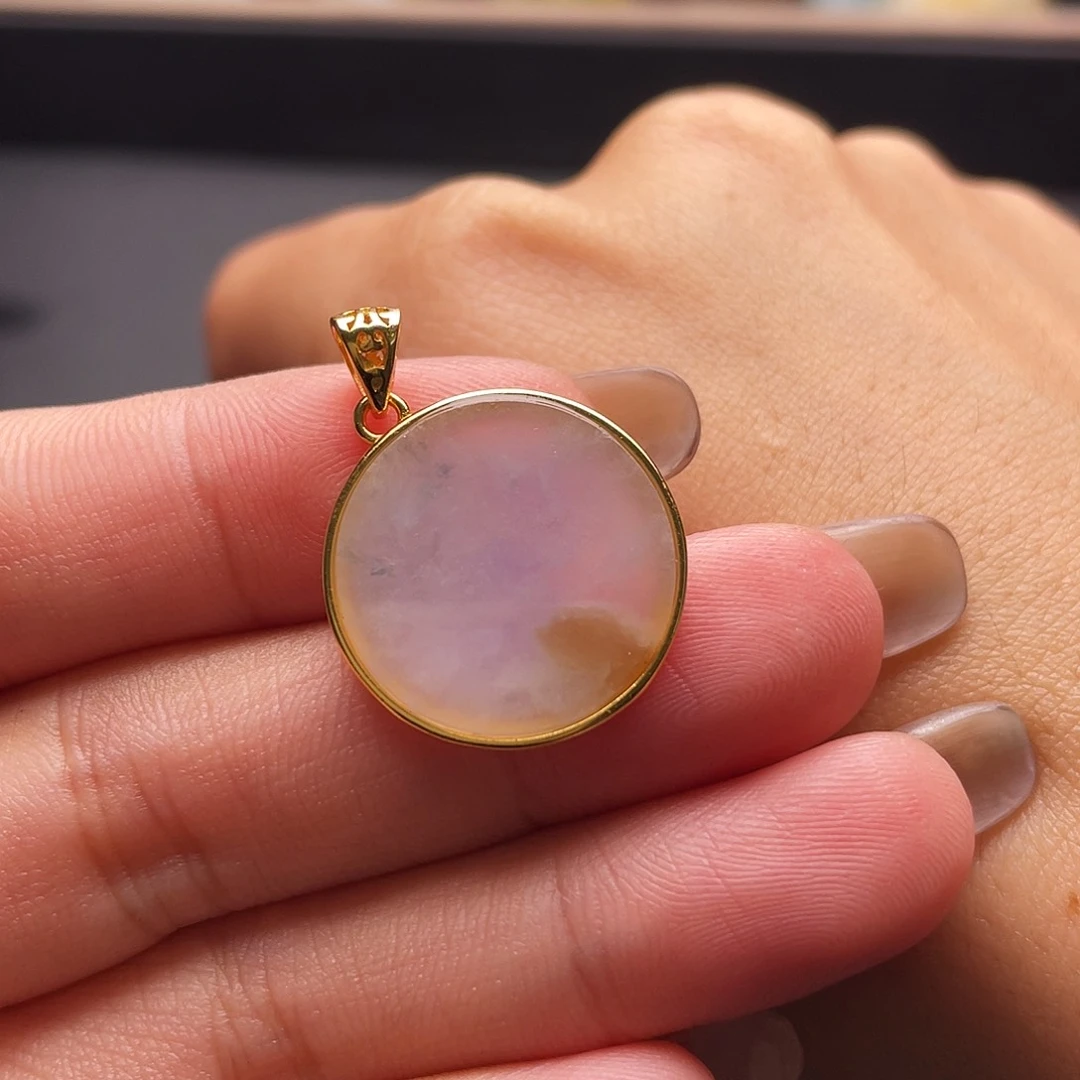 银S925镶嵌定制翡翠大*子镶嵌费