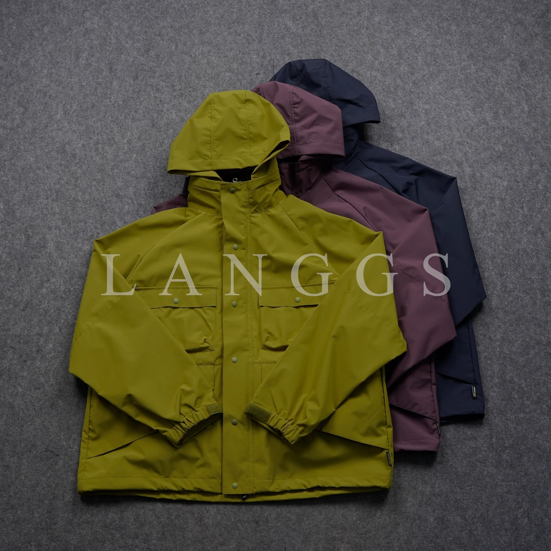 LANGGS&浪叔 春季基础款工装连帽户外冲锋衣夹克外套-251057