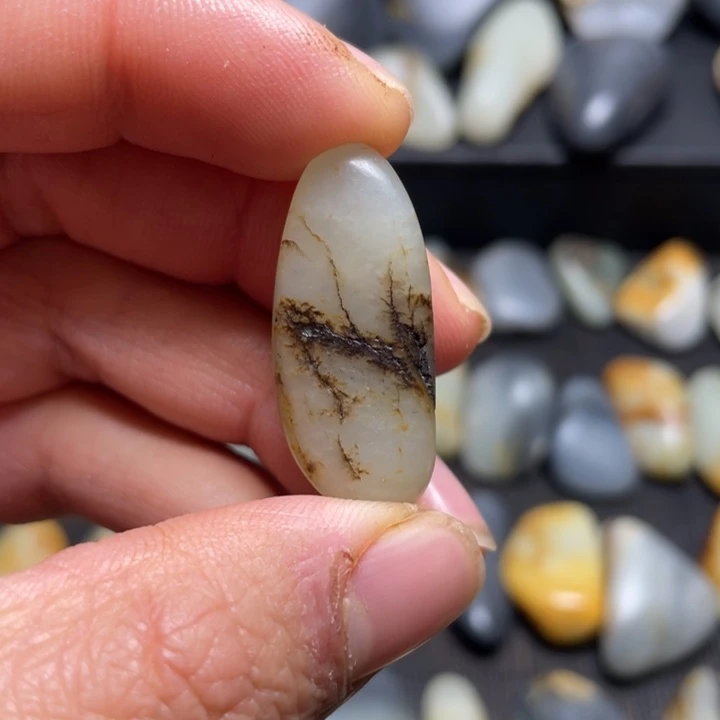 和田玉未镶嵌挂件49