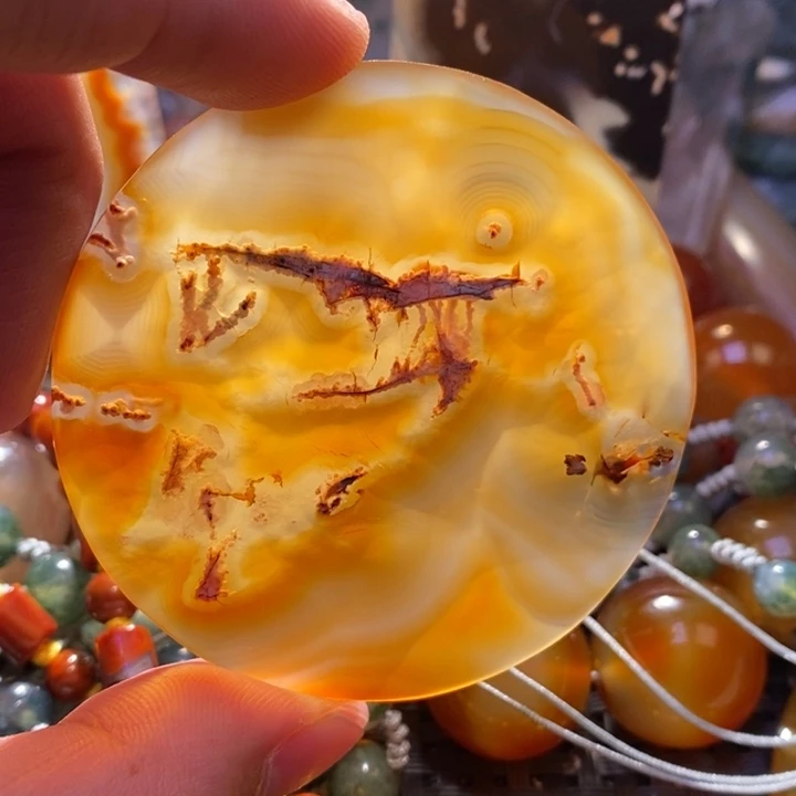 【闪购商品】玛瑙/玉髓颈饰未镶嵌老**o