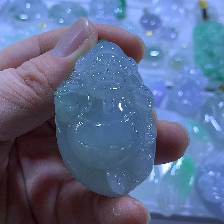 翡翠未镶嵌颈饰天然翡翠A货吊坠