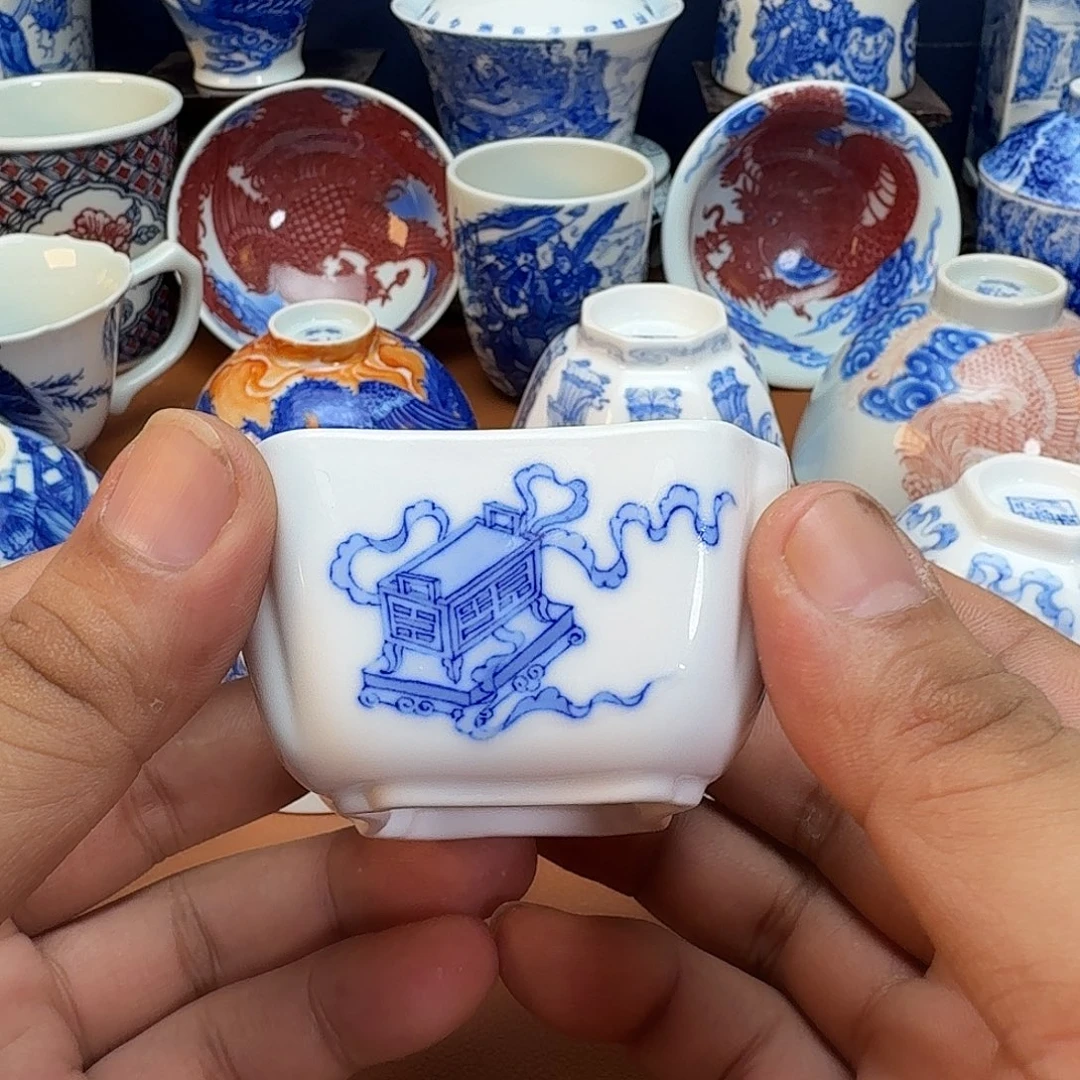 简***的杯子景德镇全手工手绘陶瓷