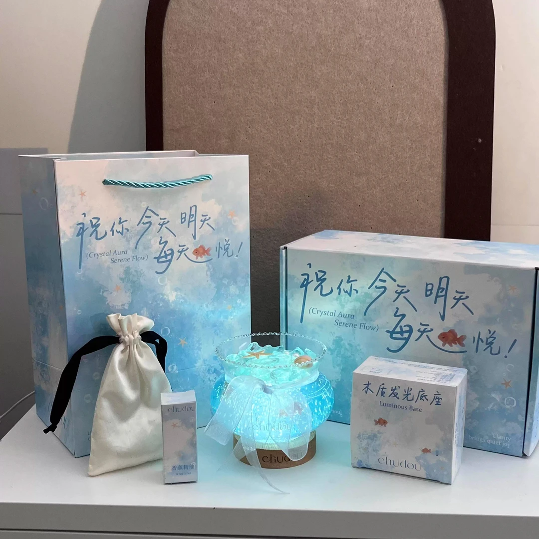 锦鲤泡泡鱼缸扩香石无火香薰礼盒新年送闺蜜高级感的生日礼物女生