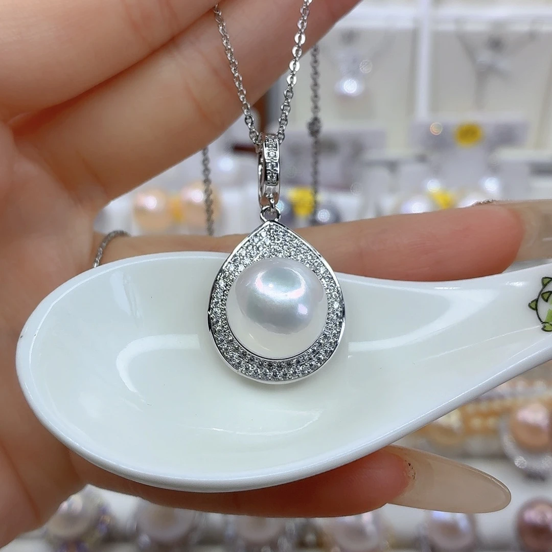 合金淡水珍珠颈饰F