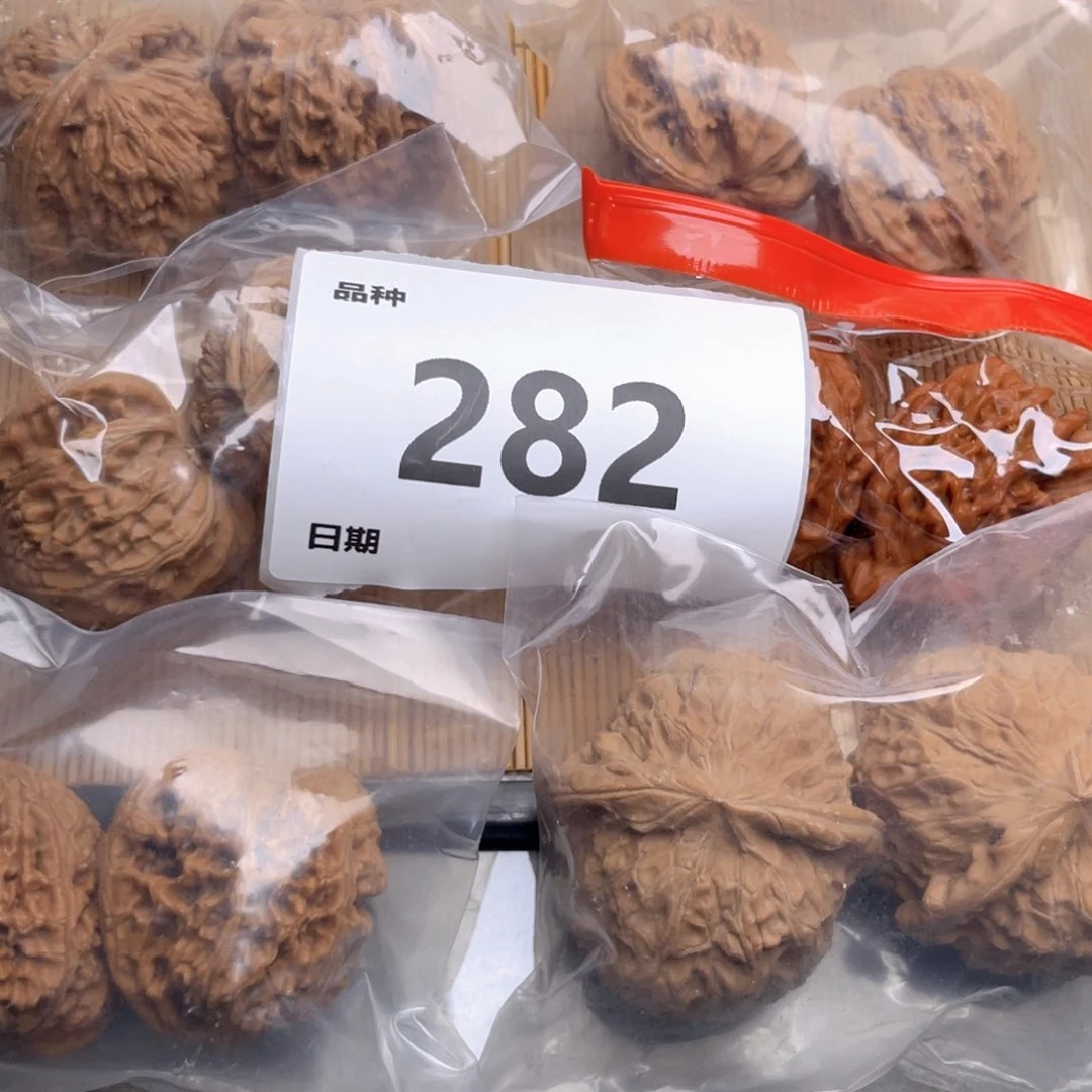 文玩核桃把件282号6对带练手南瓜