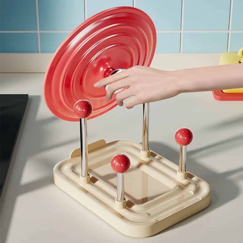 DIGODIGO厨房锅盖置物架家用多功能锅铲勺子砧板架沥水收纳神器