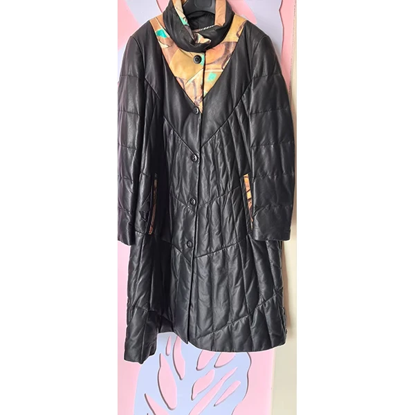 Y2318 时尚气质中长款保暖冬季宽松女士羽绒服