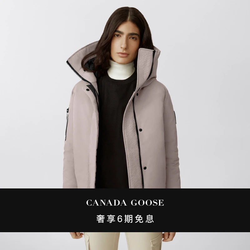 CANADA GOOSE加拿大鹅 Everleigh女士高性能缎面飞行员夹克3853WB