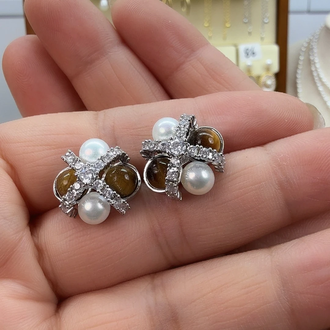 耳饰未镶嵌淡水珍珠