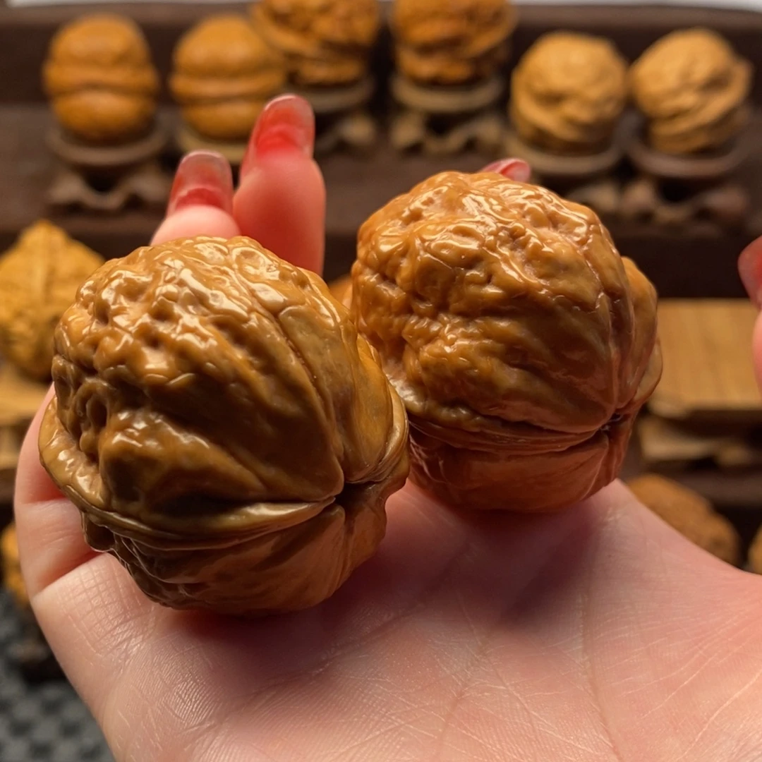 文玩核桃把件41玉甲金蟾