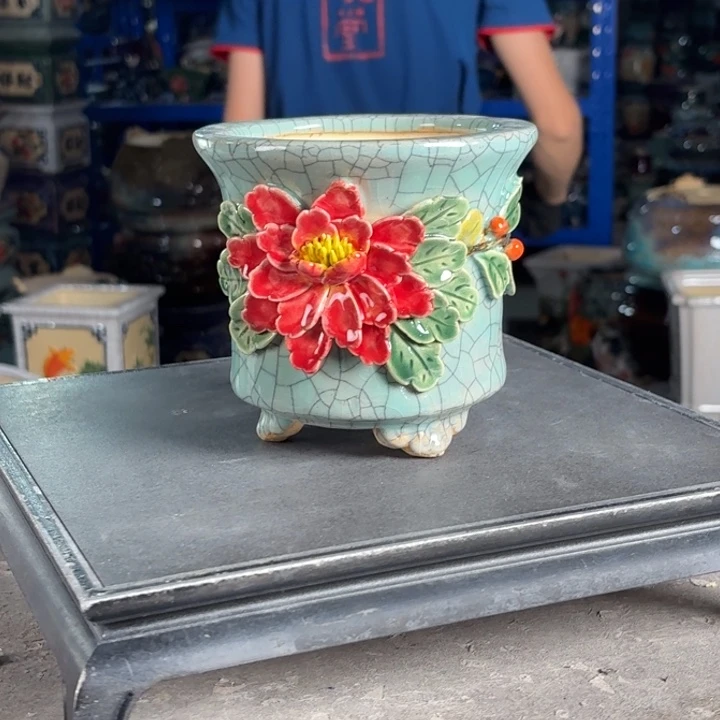 一风堂石湾花盆 内11*11小磕碰微瑕