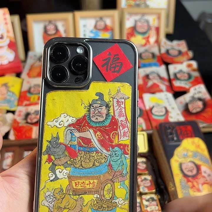 陕***哥纯手绘钟馗文创画