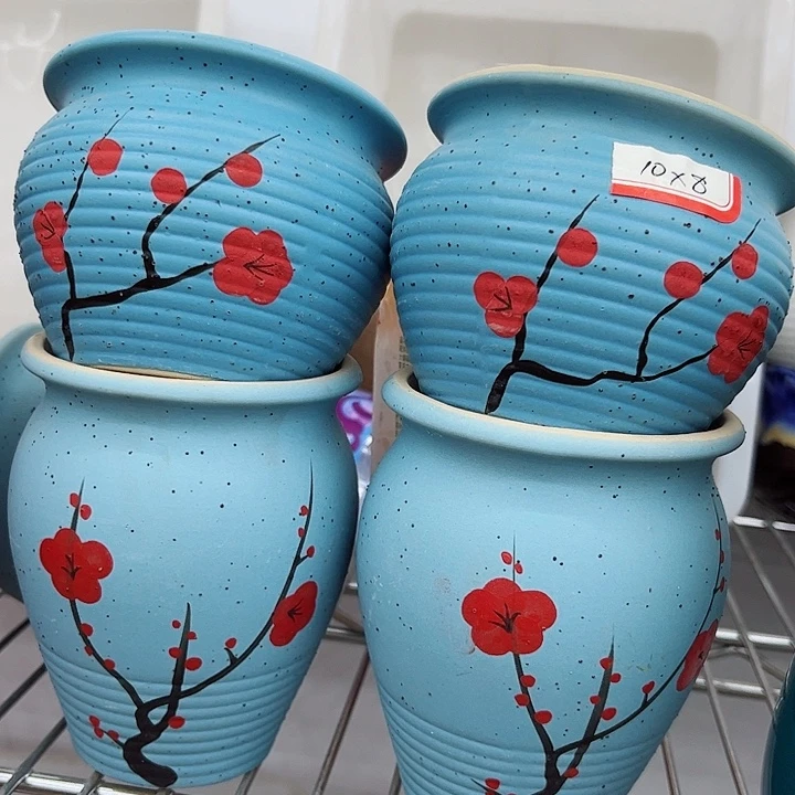 多肉绿植陶瓷花盆9.9包邮，有孔