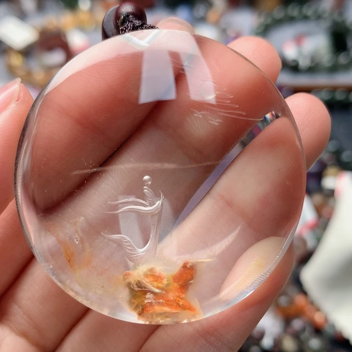 水晶吊坠(不含链)未镶嵌