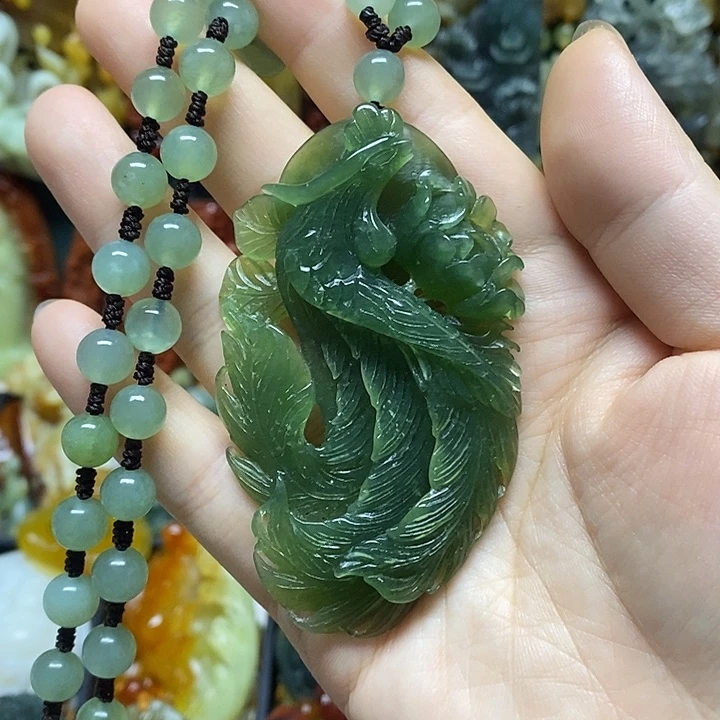 岫玉未镶嵌吊坠(赠链)