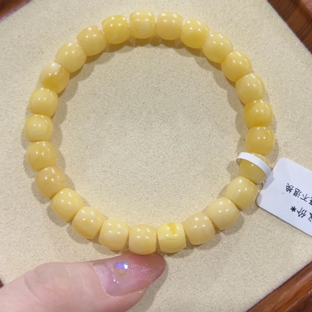 蜜蜡手链未镶嵌8m浓浓浓蜡直切