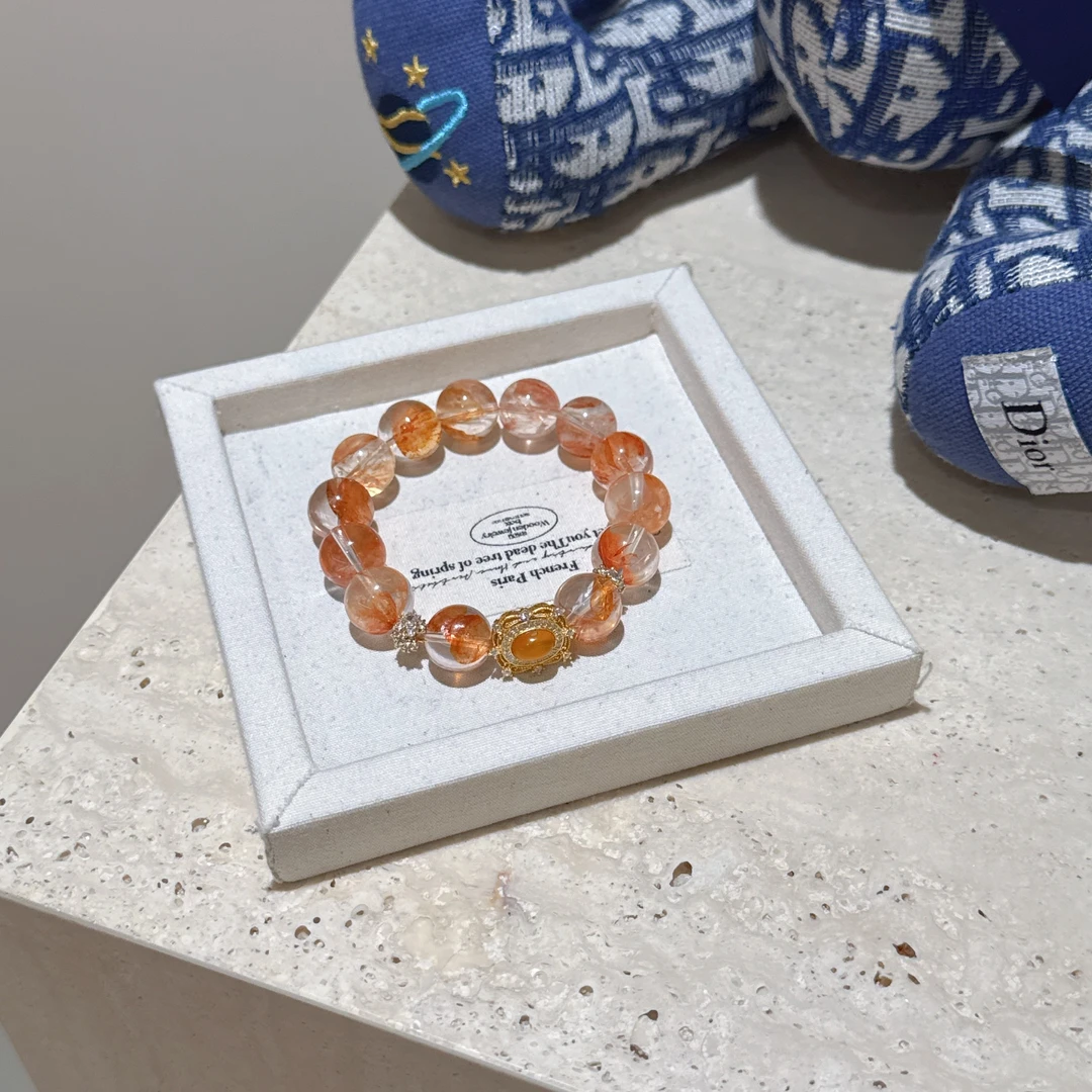 【锦鲤女神】天然水晶锦鲤胶花（多样性发1）1A34