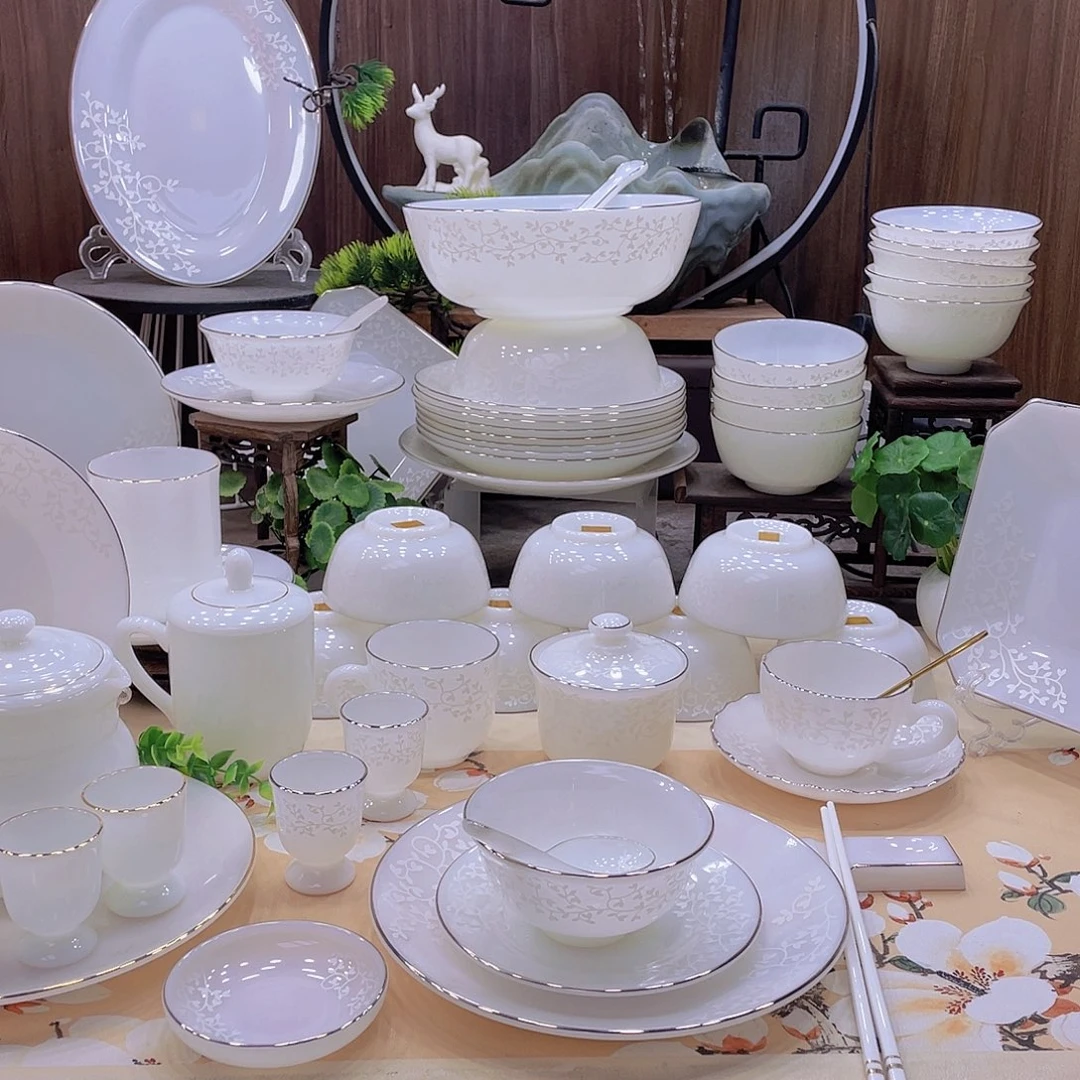 瓷暗香浮动餐具套装