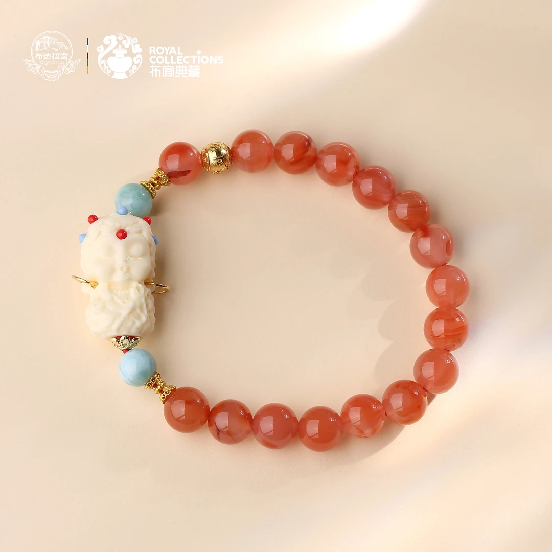 布达拉宫官方南红菩提海纹石手串百搭精致首饰藏式饰品正品送礼物
