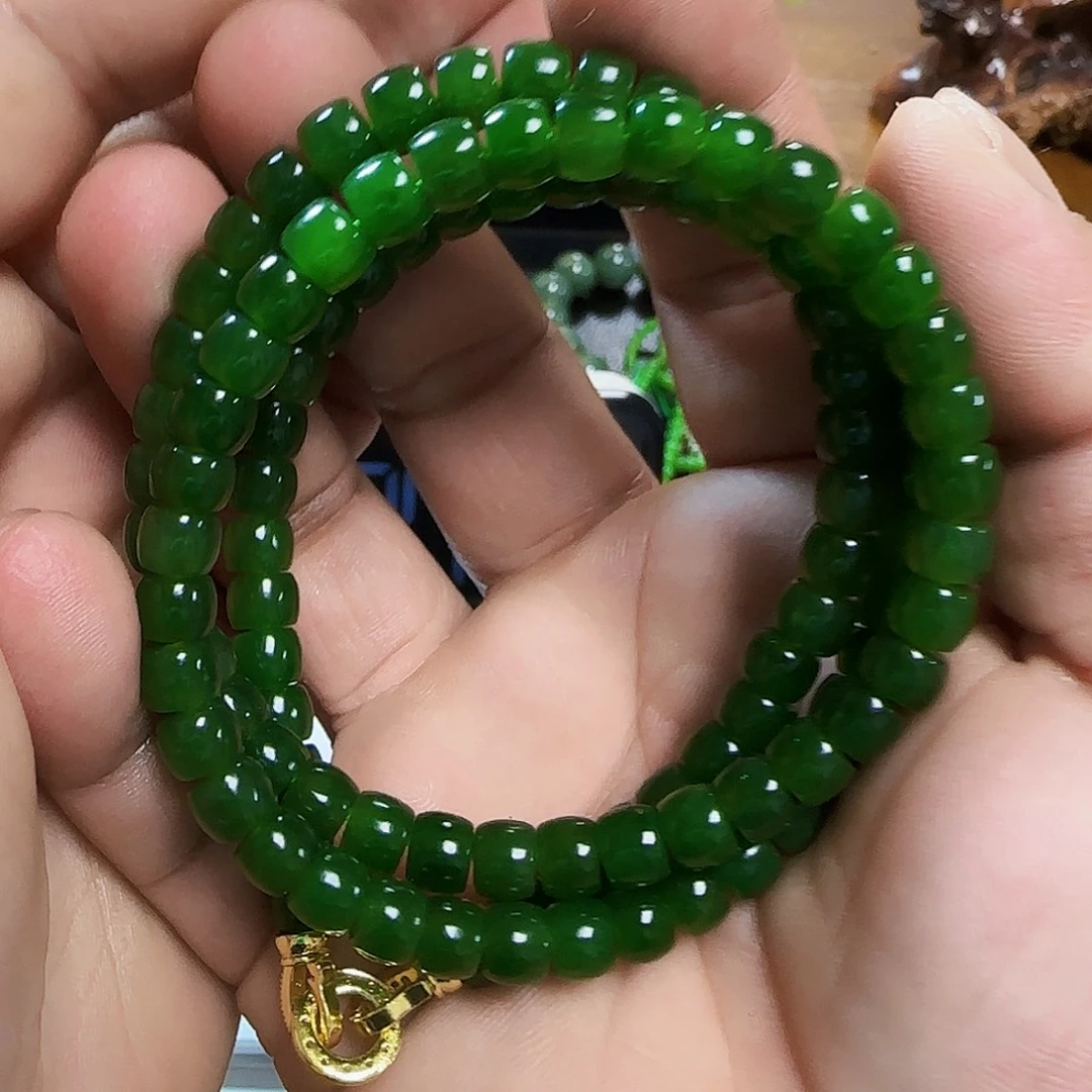 去***雨未镶嵌和田玉（碧玉）挂件